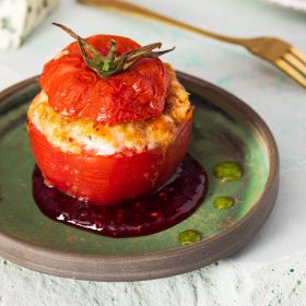 Pomidorowo-rybne trio z Błękitnym serem pleśniowym