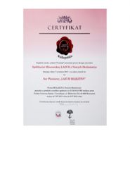 Certyfikat „Jakość Tradycja” 