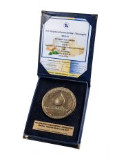 Medal za zajęcie I miejsca dla sera pleśniowego Lazur, Błękitny, XXV Krajowa Ocena Serów i Twarogów